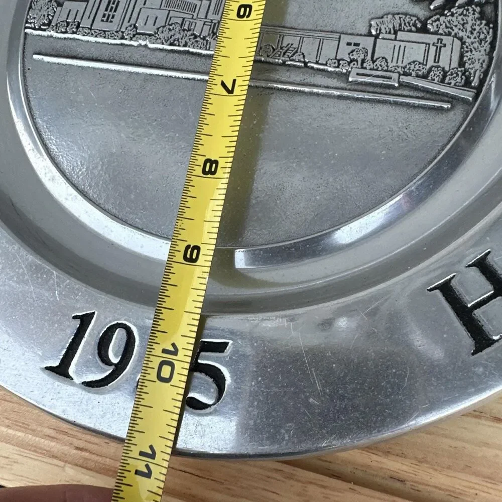 Vintage Camp Hill United Methodist Church Pewter Plate – 1985 Commemorative Coll